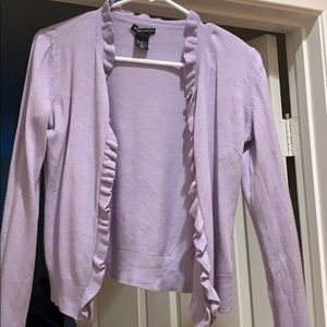 New York and Company Lavender Cardigan